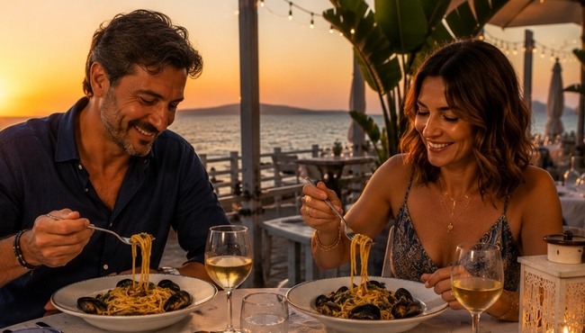 Menu Gourmet di Pesce per Due Persone